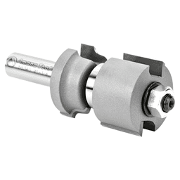 1-9/64" Dia x 43/64" Carbide Tipped Reversible Ogee Bit, Window Sash & Rail 1/8" Radius, 1/2" Shank with Center Ball Bearing Alt 3 - Image