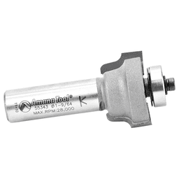 1-9/64" Dia x 43/64" Carbide Tipped Ogee Bit, Window Sash & Rail 1/8" Radius, 1/2" Shank with Bottom Ball Bearing Alt 2 - Image