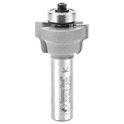 1-9/64" Dia x 43/64" Carbide Tipped Ogee Bit, Window Sash & Rail 1/8" Radius, 1/2" Shank with Bottom Ball Bearing Main - Image