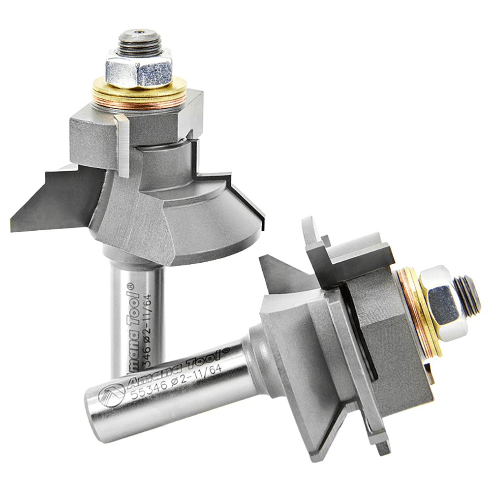 1-11/64" Dia x 1-1/8" Carbide Tipped Adjustable V Panel Router Bit, 1/2" Shank Alt 2 - Image