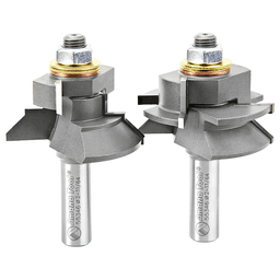 1-11/64" Dia x 1-1/8" Carbide Tipped Adjustable V Panel Router Bit, 1/2" Shank Main - Image