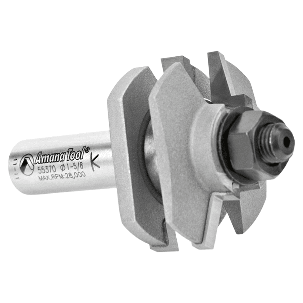 1-5/8" Dia x 11/16" Carbide Tipped Traditional Reversible Stile and Rail Assembly, 1/2" Shank Alt 3 - Image