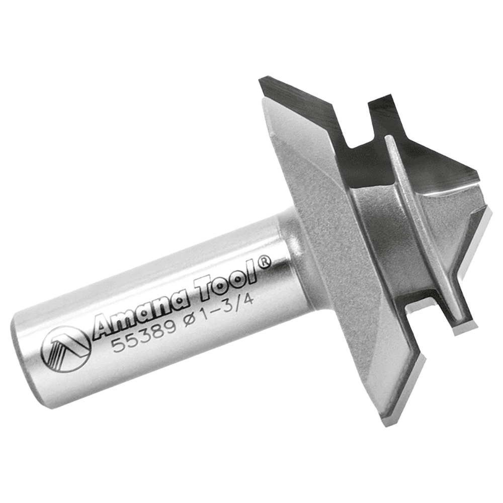 1-3/4" Dia x 7/8" Carbide Tipped Lock Miter Bit, 45°, 1/2" Shank for 3/8" - 3/4" Material Alt 2 - Image