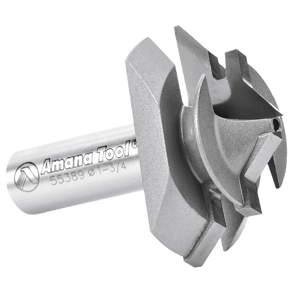 1-3/4" Dia x 7/8" Carbide Tipped Lock Miter Bit, 45°, 1/2" Shank for 3/8" - 3/4" Material Alt 3 - Image