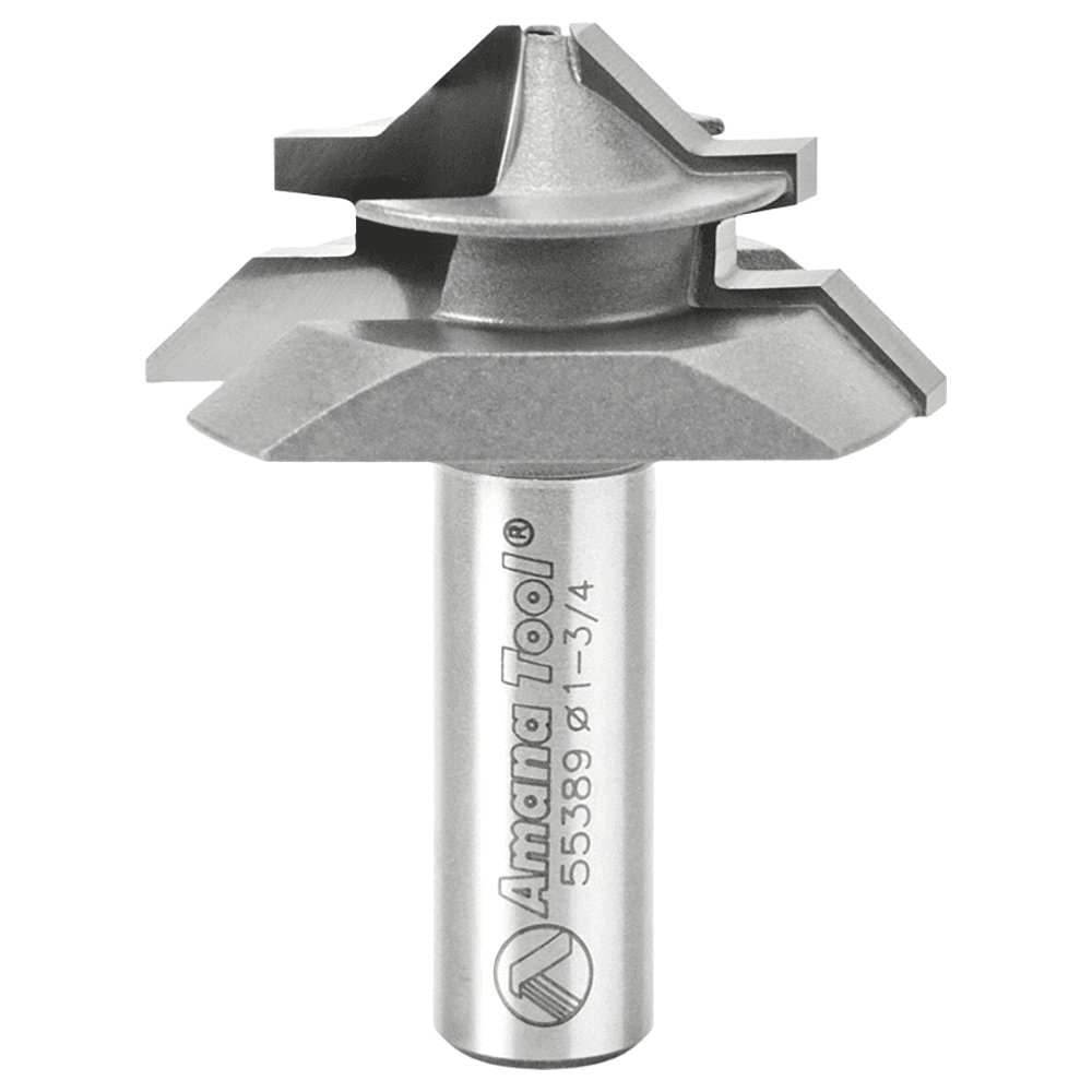 1-3/4" Dia x 7/8" Carbide Tipped Lock Miter Bit, 45°, 1/2" Shank for 3/8" - 3/4" Material Main - Image