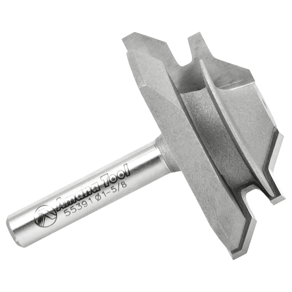 1-5/8" Dia x 5/8" Carbide Tipped Lock Miter Bit, 45°, 1/4" Shank for 3/8" - 1/2" Material Alt 2 - Image