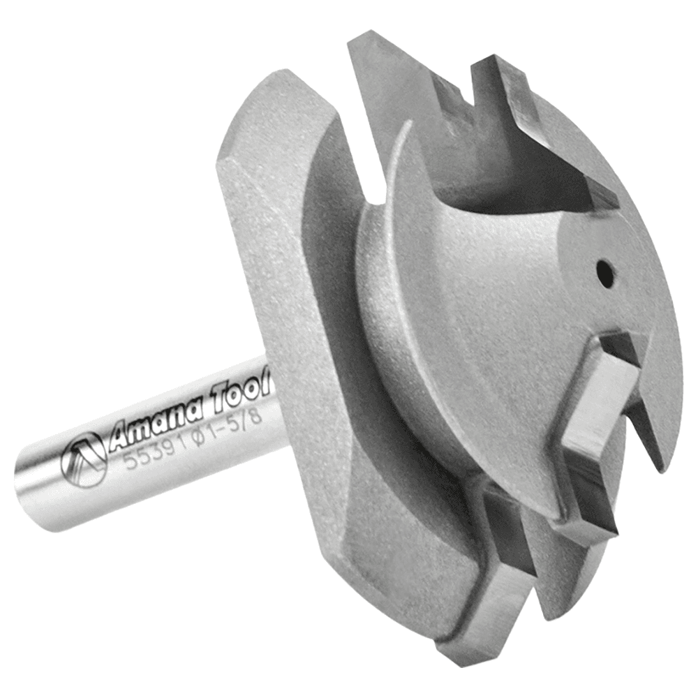 1-5/8" Dia x 5/8" Carbide Tipped Lock Miter Bit, 45°, 1/4" Shank for 3/8" - 1/2" Material Alt 3 - Image
