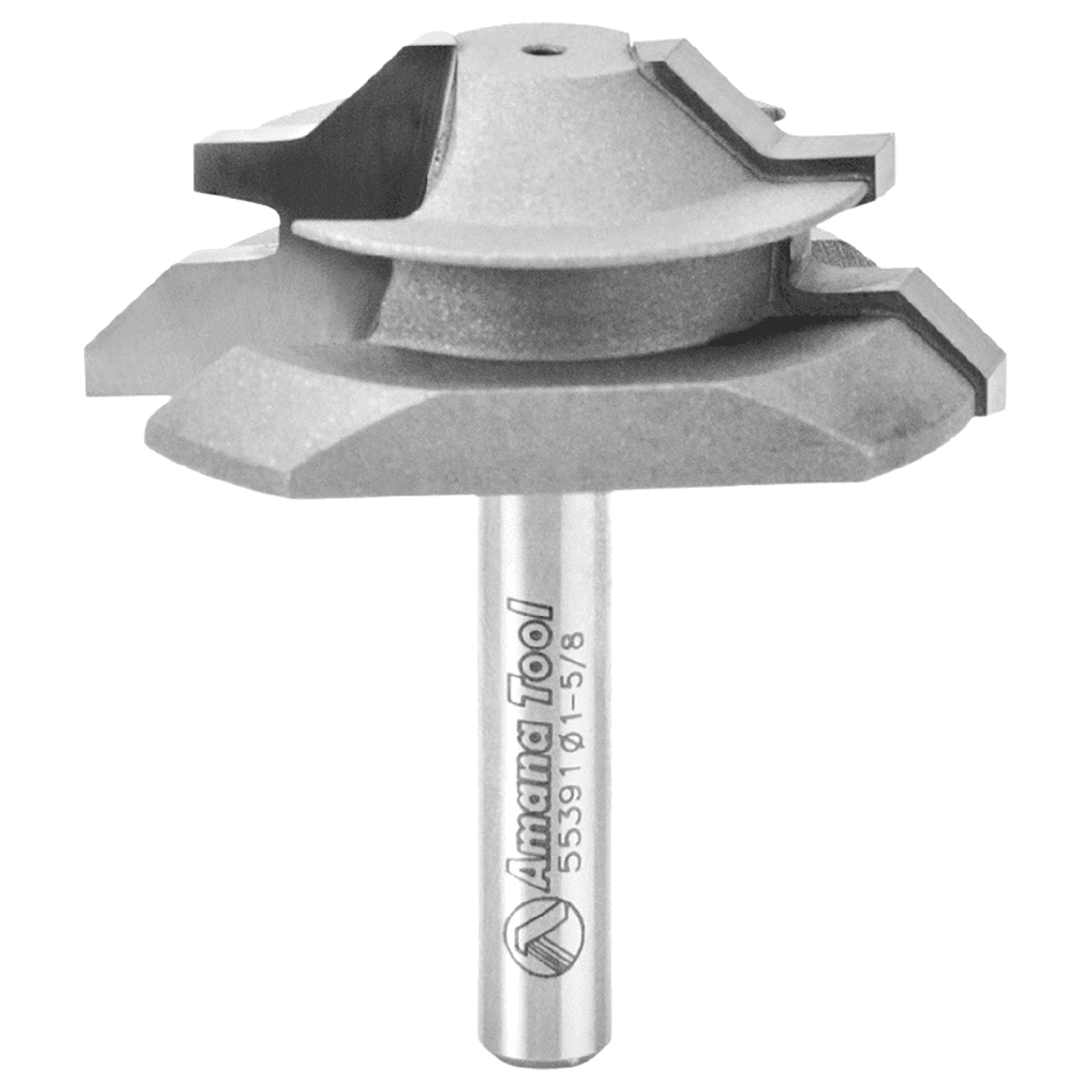 1-5/8" Dia x 5/8" Carbide Tipped Lock Miter Bit, 45°, 1/4" Shank for 3/8" - 1/2" Material Main - Image