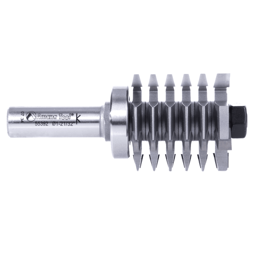 1-21/32" Dia x 1-17/32" Carbide Tipped Finger Joint Assembly, 1/2" Shank with Upper BB Alt 2 - Image