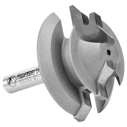 1-1/2" Dia x 1/2" Carbide Tipped Lock Miter Bit, 45°, 1/4" Shank for 5/16" - 7/16" Material Alt 3 - Image