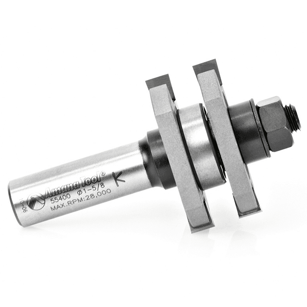 1-5/8" 2-Wing Tongue/Groove Assembly Bit, 1/2" Shank - Alt Image 1