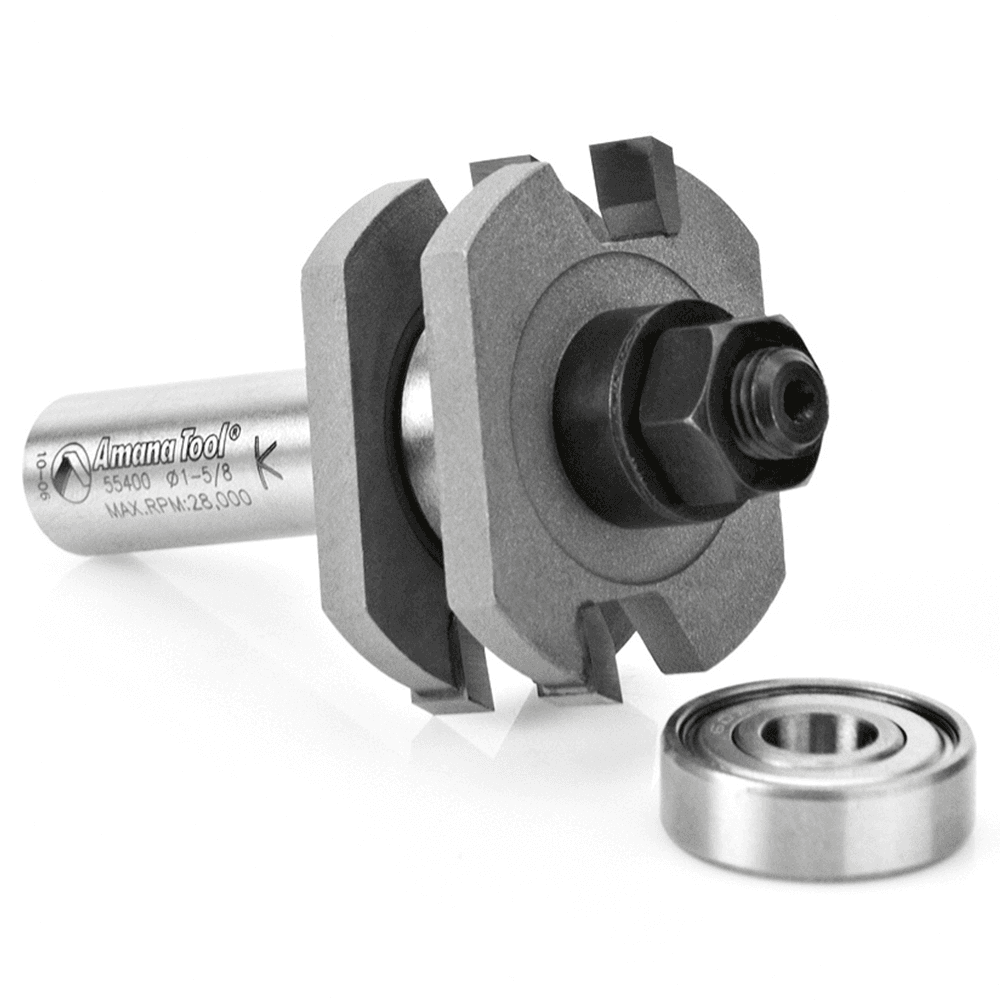 1-5/8" 2-Wing Tongue/Groove Assembly Bit, 1/2" Shank - Alt Image 2