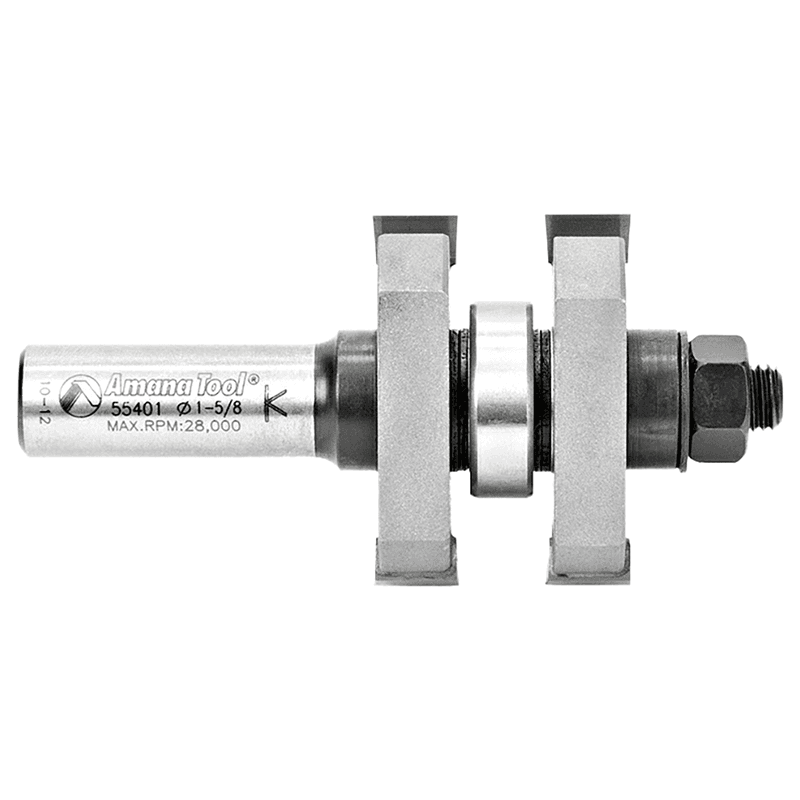 1-5/8" x 3-3/8" 2-Wing Tongue/Groove Assembly Bit, 1/2" Shank - Alt Image 1