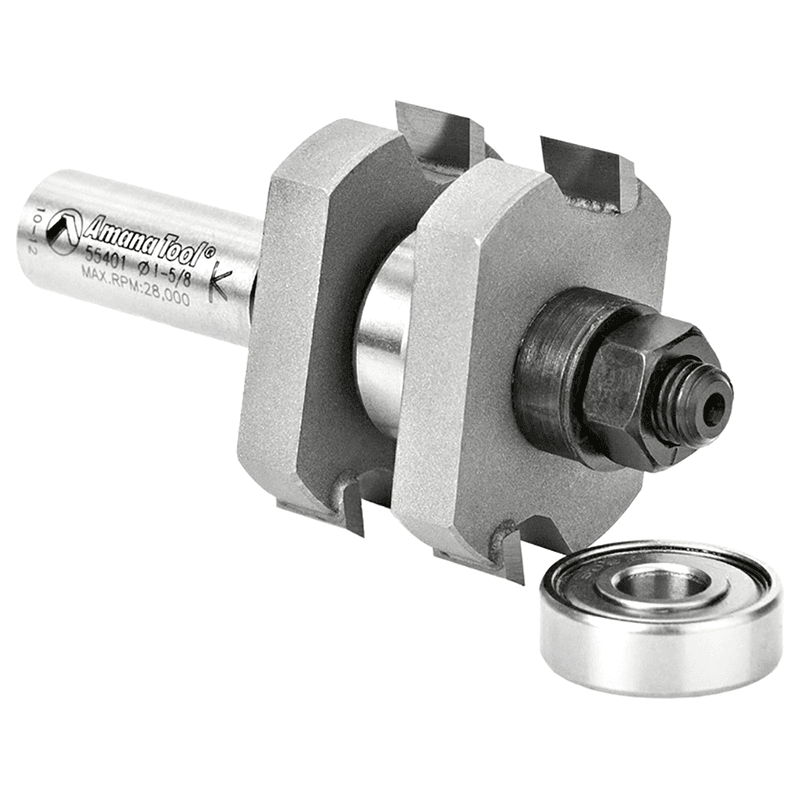 1-5/8" x 3-3/8" 2-Wing Tongue/Groove Assembly Bit, 1/2" Shank - Alt Image 2