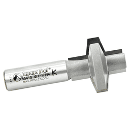1-1/4" Dia x 1-1/4" Carbide Tipped Wedge Groove 15°, 1/2" Shank Alt 2 - Image