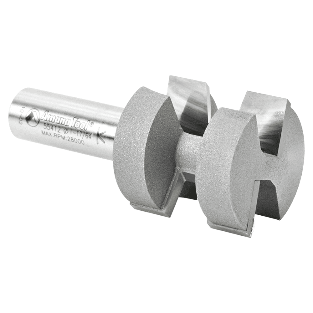 1-1/4" Dia x 1-1/4" Carbide Tipped Wedge Tongue 15°, 1/2" Shank Alt 3 - Image