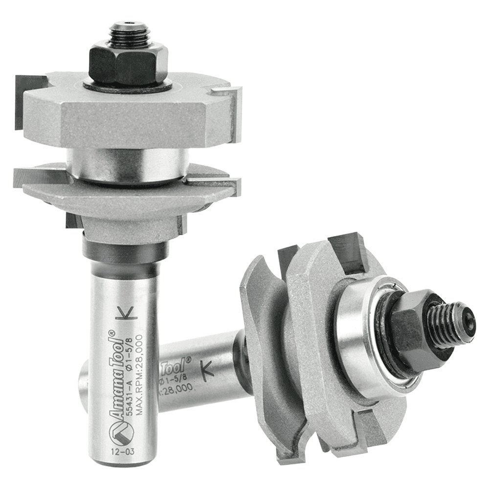 1-5/8" Dia x 11/16" Carbide Tipped Ogee Stile and Rail, 1/2" Shank Set (2-Piece) Alt 2 - Image