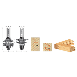 1-5/8" x 3-11/32" Adjustable Ogee Instile and Rail System, 1/2" Shank - Alt Image 3