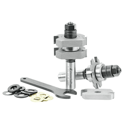 1-5/8" Dia x 5/8" to 1-1/8" Carbide Tipped Adjustable Mission Style Straight Instile and Rail System, 1/2" Shank Set Alt 2 - Image
