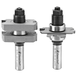 1-7/8" Dia x 5/8" to 1-1/8" Carbide Tipped Adjustable Mission Style Straight Instile and Rail System, 1/2" Shank Set Main - Image