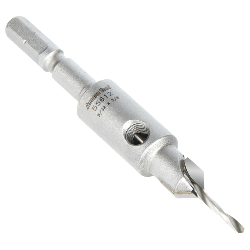 3/8" Dia x 3/32" Drill Dia 82° Carbide Tipped Countersink for Festool CENTROTEC System Alt 4 - Image