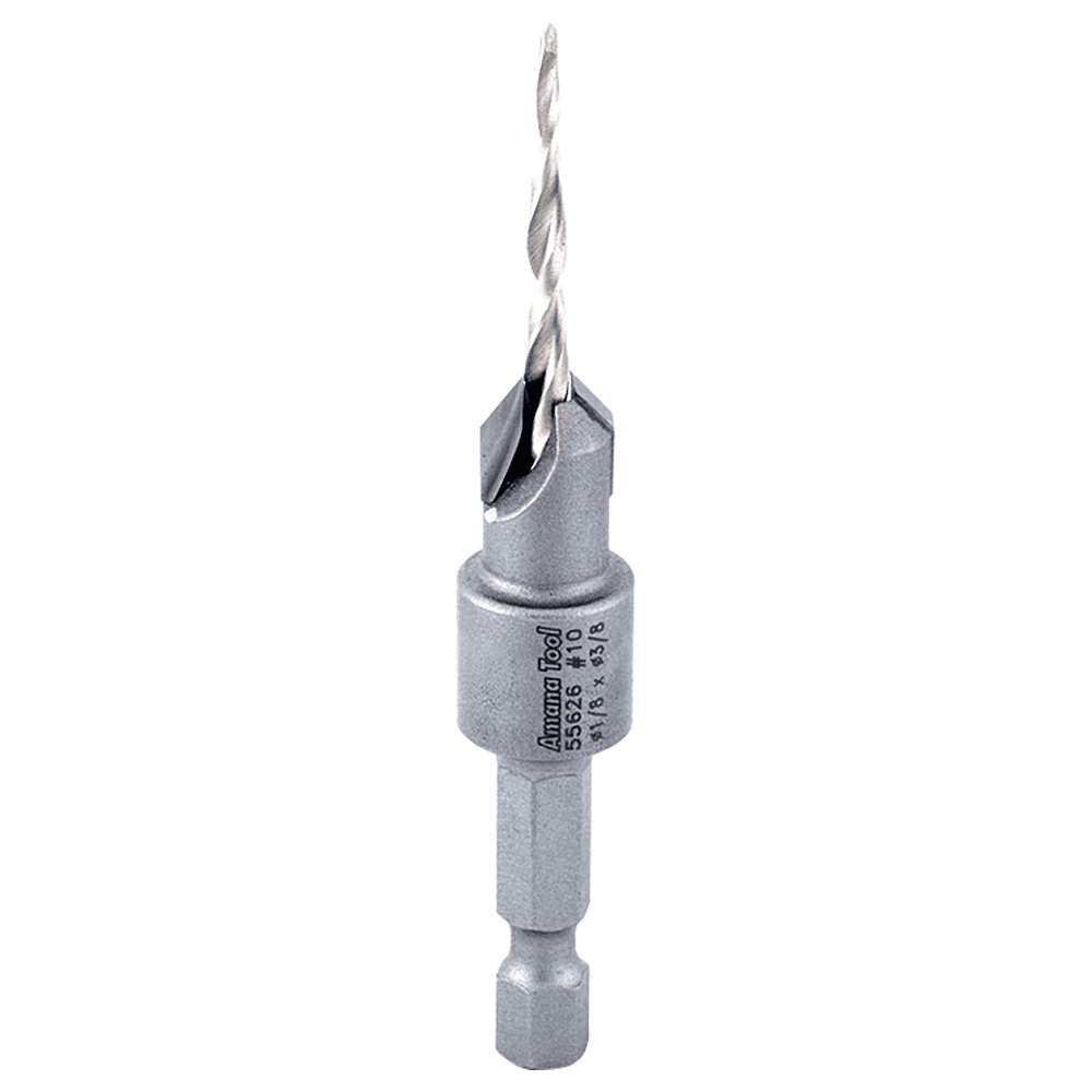 3/8" x 2-1/8" Carbide Tipped Countersink Taper Bit, #10 Screw - Main Image