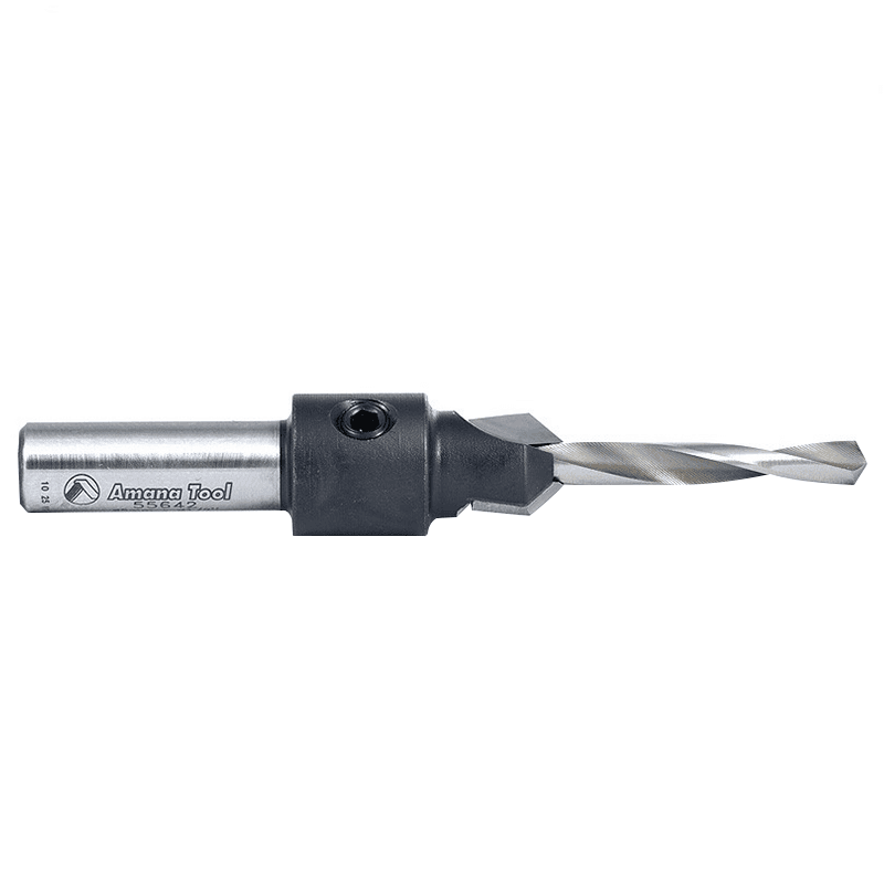1/2" x 60mm Carbide Tipped Countersink Bit, 10mm Shank, 4mm Drill Hole Size - Alt Image 1