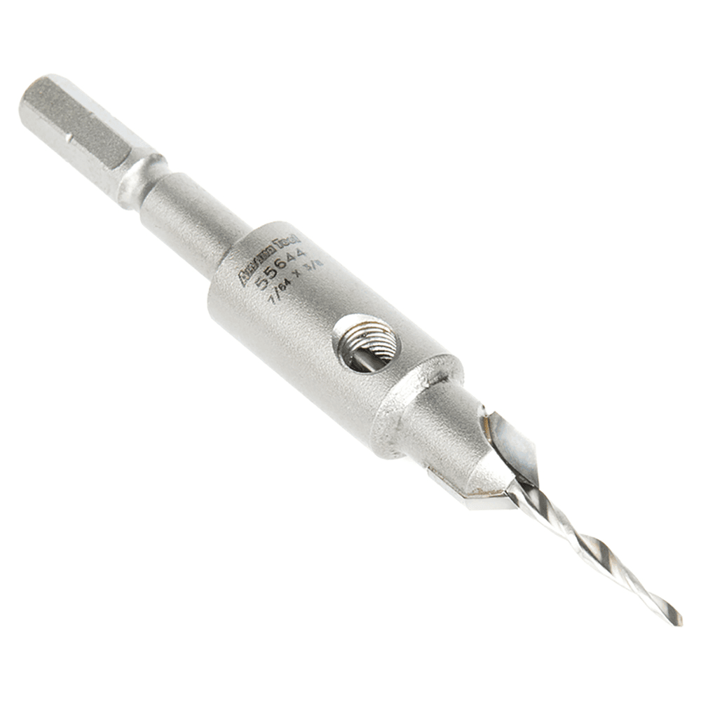 3/8" Dia x 7/64" Drill Dia Carbide Tipped 82° Countersink Taper for Festool CENTROTEC System #8 Screw Alt 4 - Image
