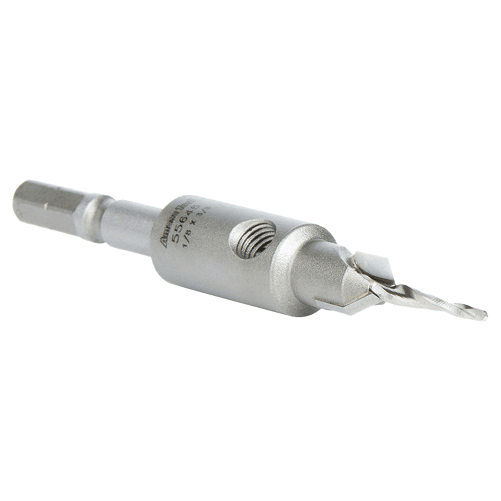 3/8" Dia x 1/8" Drill Dia Carbide Tipped 82° Countersink Taper for Festool CENTROTEC System #10 Screw Alt 3 - Image