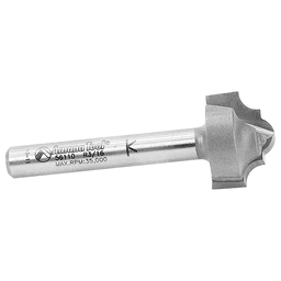 3/4" Dia x 1/2" Carbide Tipped Plunging Classical Router Bit, 9/64" Radius, 1/4" Shank Alt 2 - Image