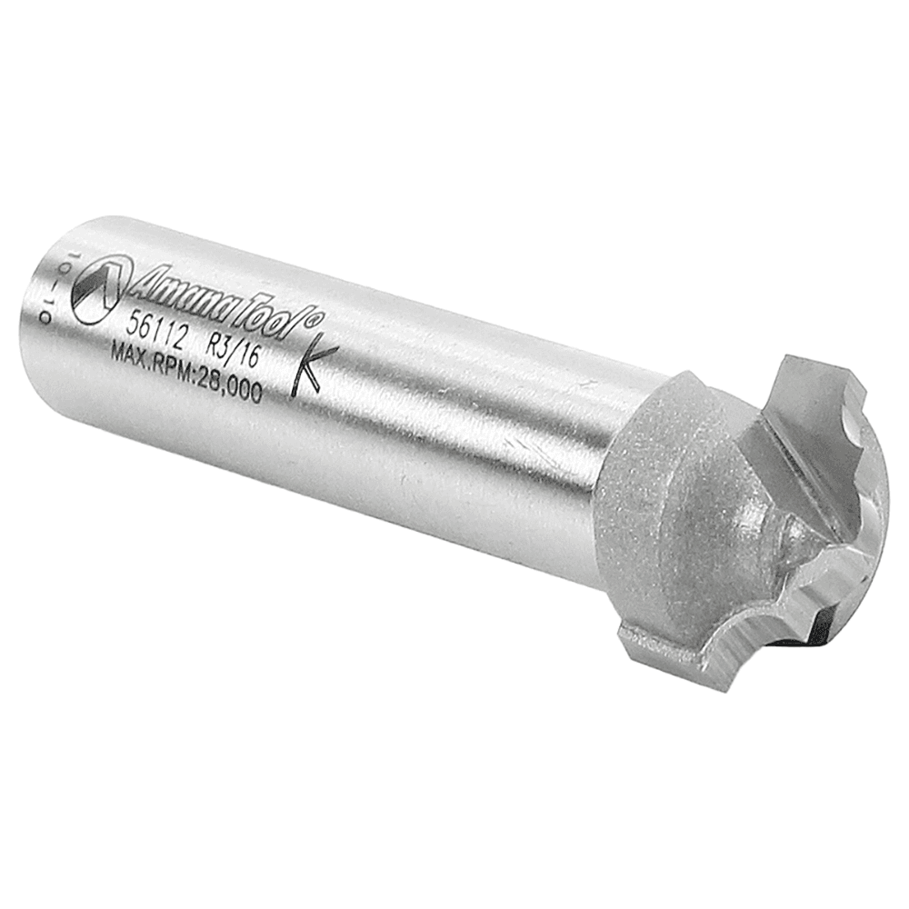 3/4" Dia x 1/2" Carbide Tipped Plunging Classical Router Bit, 9/64" Radius, 1/2" Shank Alt 3 - Image