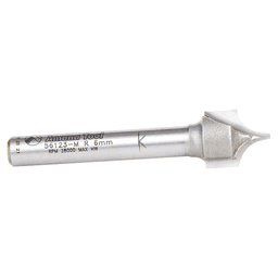 12mm Dia x 13mm Carbide Tipped Point Cutting Roundover 6mm Radius Router Bit, 6mm Shank Alt 2 - Image