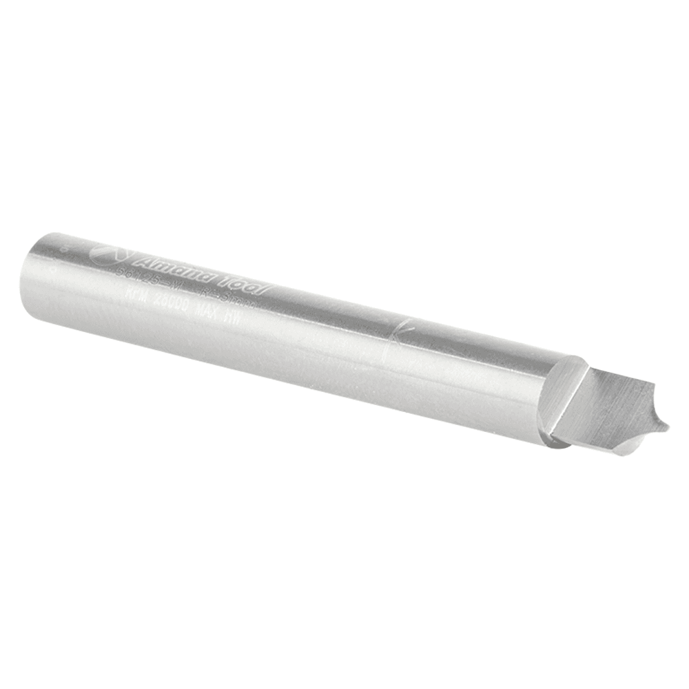 6mm Dia x 8mm Solid Carbide Point Cutting Roundover 3mm Radius Router Bit, 6mm Shank Alt 3 - Image