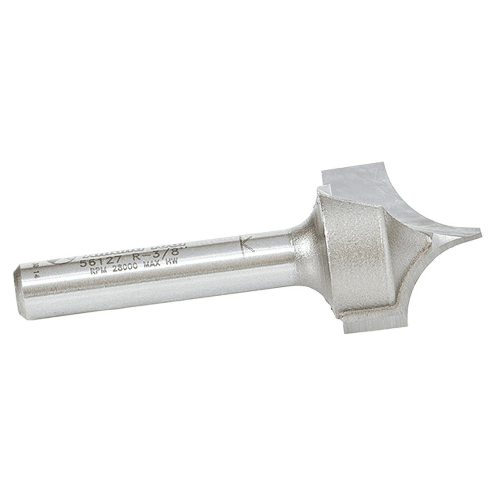 3/4" Dia x 5/8" Carbide Tipped Point Cutting Roundover 3/8" Radius Router Bit, 1/4" Shank Alt 2 - Image