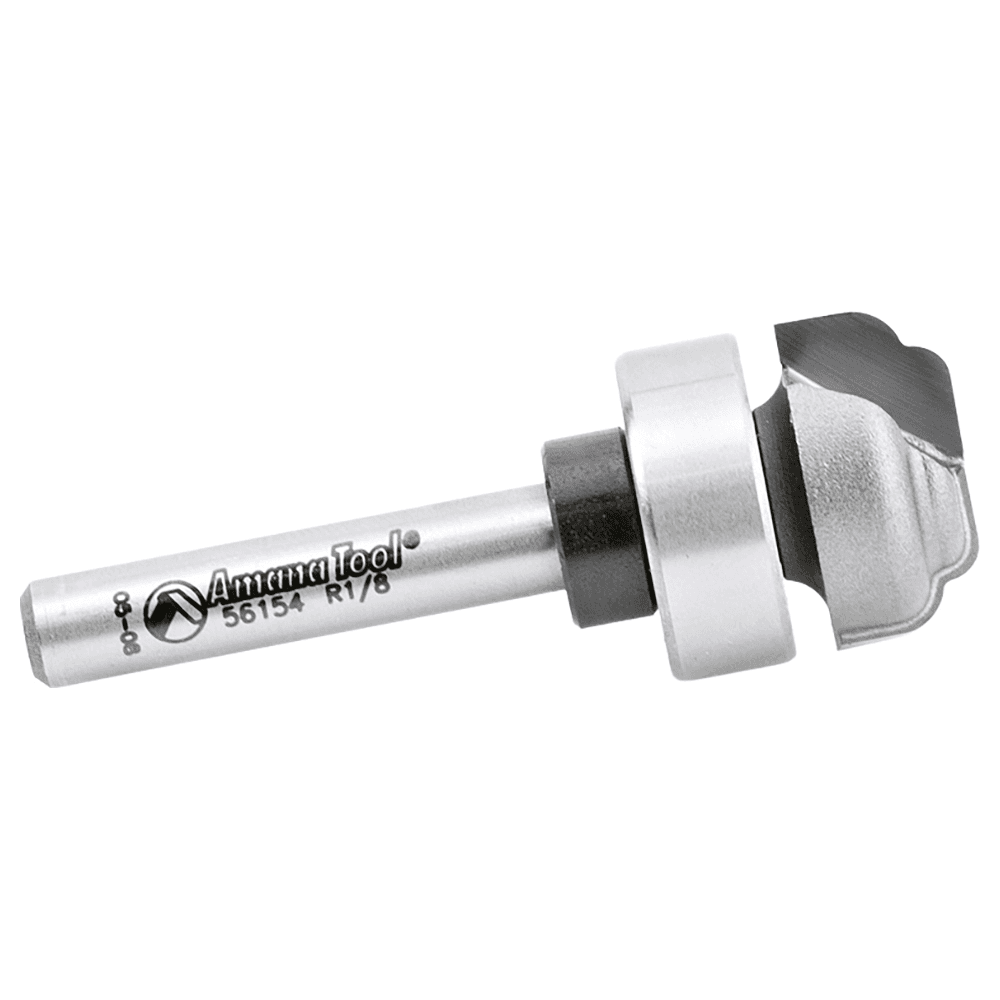 3/4" Dia x 3/8" Carbide Tipped Special Cove 1/8" Radius Core Box Bit, 1/4" Shank Alt 2 - Image