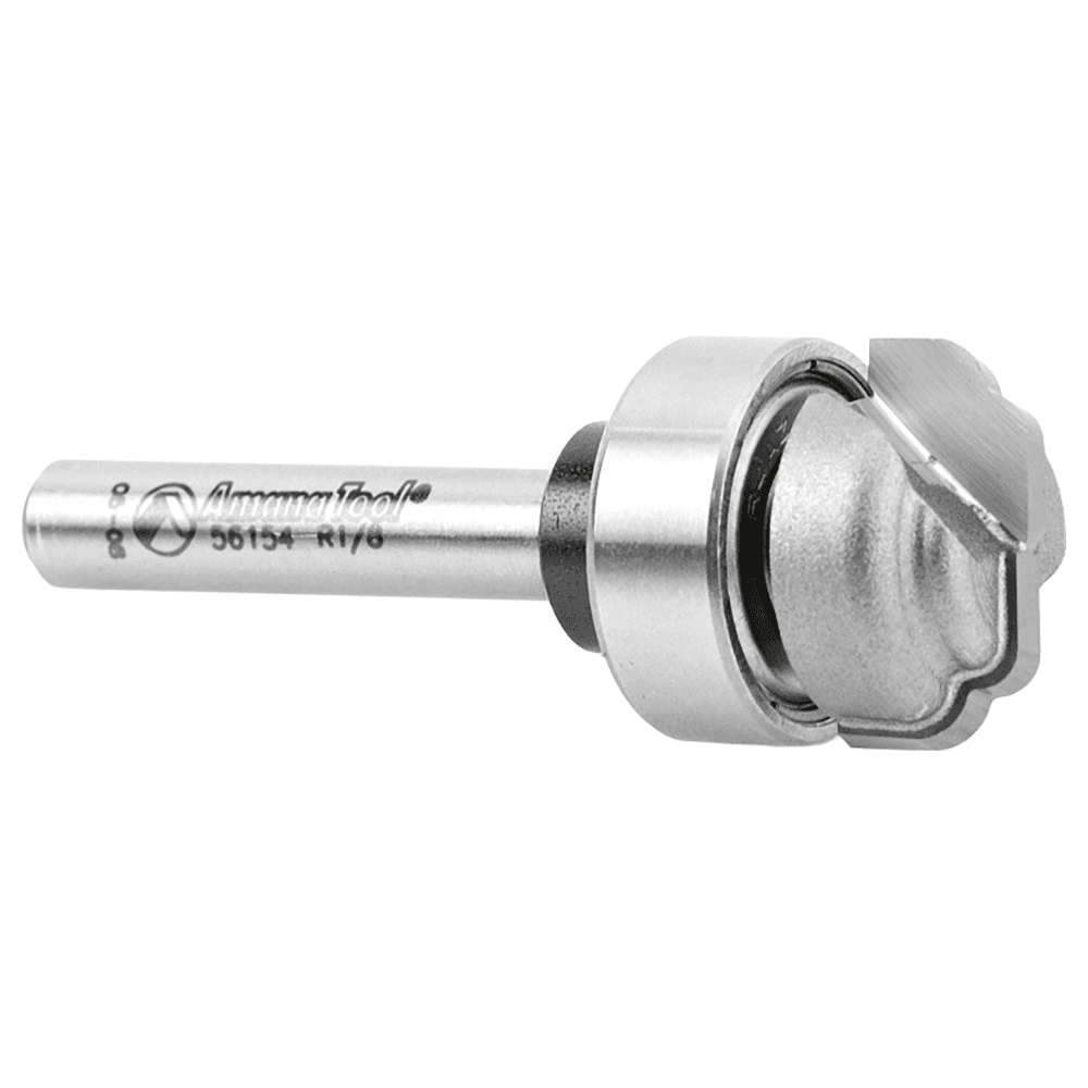 3/4" Dia x 3/8" Carbide Tipped Special Cove 1/8" Radius Core Box Bit, 1/4" Shank Alt 3 - Image