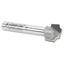 1/2" Dia x 3/8" Carbide Tipped Plunge Beading Bit, 1/8" Radius, 1/4" Shank Alt 3 - Image