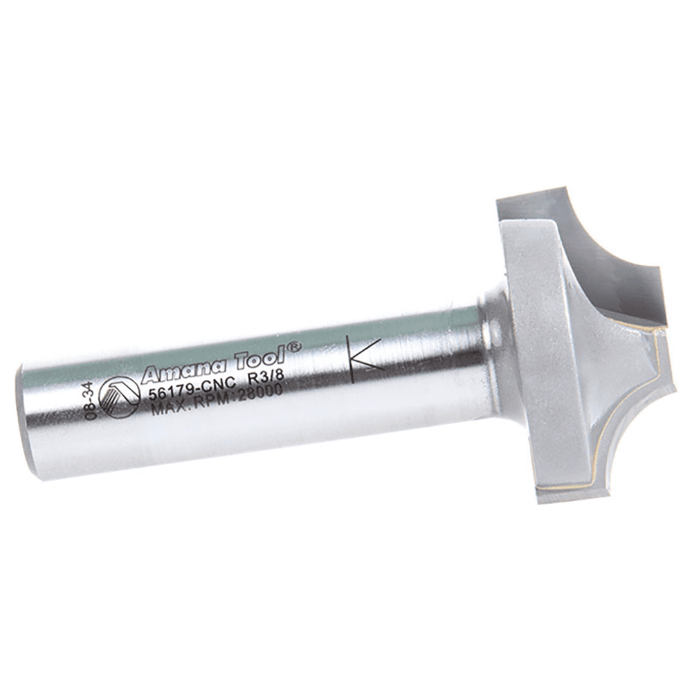 1-1/4" Dia x 5/16" Carbide Tipped Plunging Beading Bit, 3/8" Radius, 1/2" Shank Alt 2 - Image
