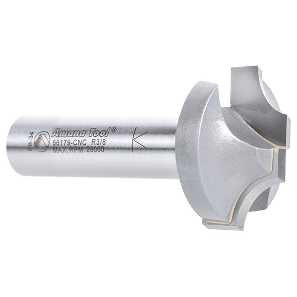 1-1/4" Dia x 5/16" Carbide Tipped Plunging Beading Bit, 3/8" Radius, 1/2" Shank Alt 3 - Image