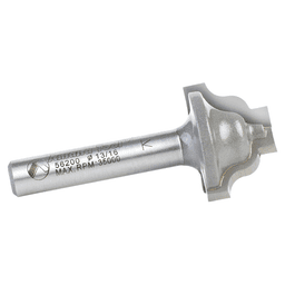 13/16" Dia x 33/64" Carbide Tipped Plunging Ogee Stile 1/8" Radius, 1/4" Shank Alt 2 - Image