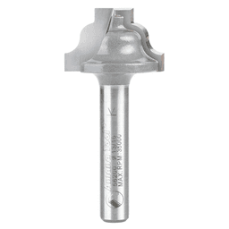 13/16" Dia x 33/64" Carbide Tipped Plunging Ogee Stile 1/8" Radius, 1/4" Shank Main - Image