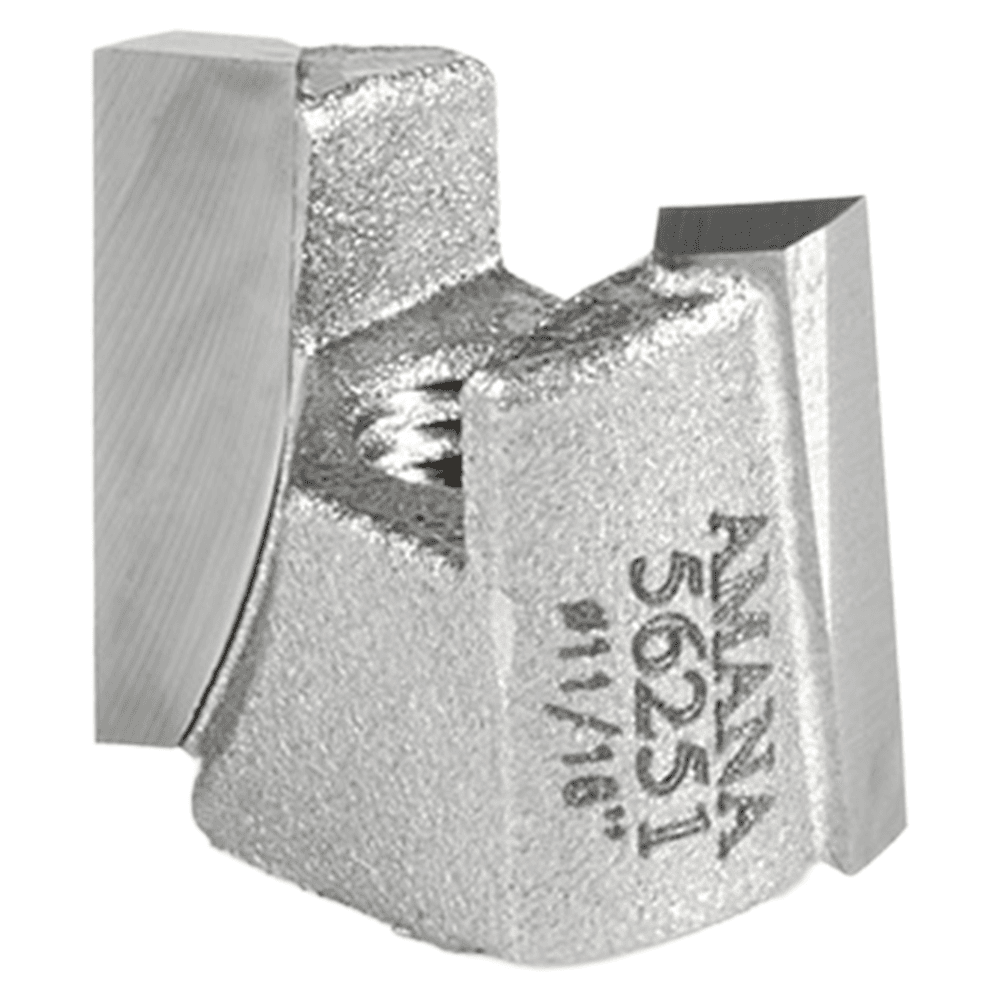11/16" Dia x 9/16" Carbide Tipped Mortising Bit, Screw Down Shear Cutter, 1/4" - 28 Thread Alt 2 - Image