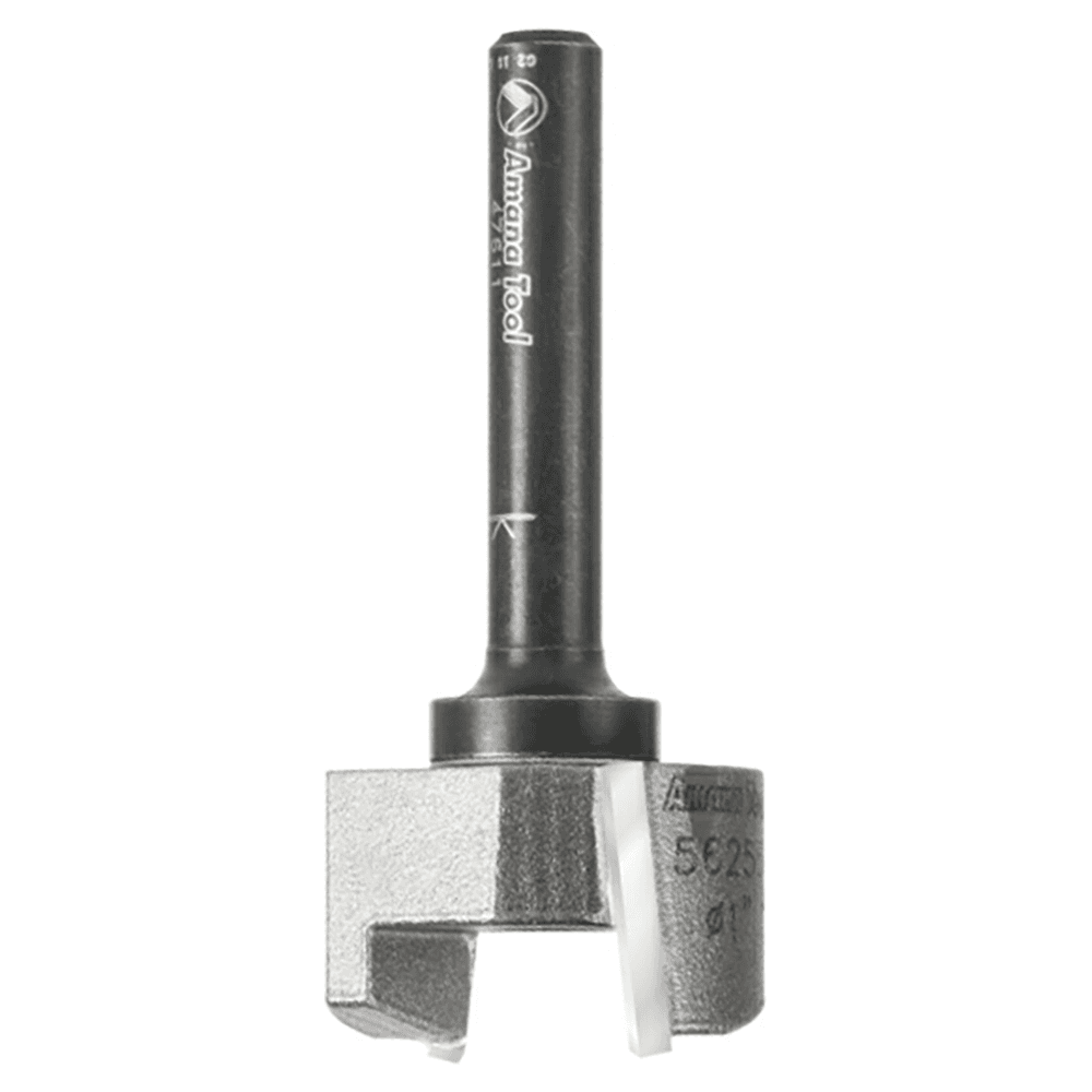 11/16" Dia x 9/16" Carbide Tipped Mortising Bit, Screw Down Shear Cutter, 1/4" - 28 Thread Alt 3 - Image