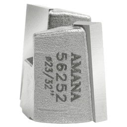 23/32" Dia x 9/16" Carbide Tipped Mortising Bit, Screw Down Shear Cutter, 1/4" - 28 Thread Main - Image