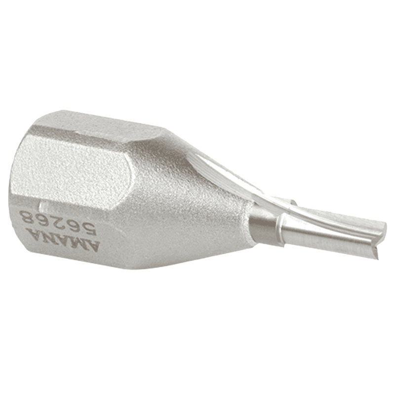 1/8" + .015 Dia x 3/8" Carbide Tipped Mortising Bit, Screw Straight No Shear Cutter, 1/4" - 28 Thread Alt 2 - Image
