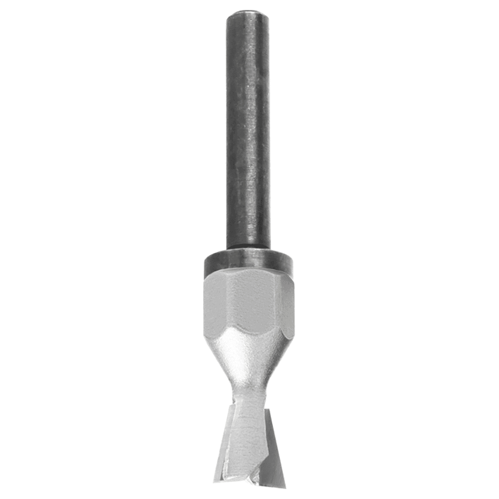 3/8" Dia x 3/8" Carbide Tipped 9° Dovetail Screw Cutter, 1/4" - 28 Thread Alt 4 - Image