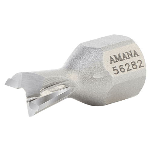 7/16" Dia x 3/8" Carbide Tipped 10° Dovetail Screw Cutter, 1/4" - 28 Thread Alt 2 - Image