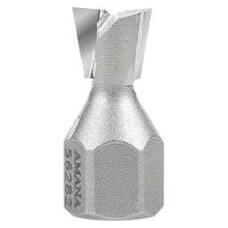 7/16" Dia x 3/8" Carbide Tipped 10° Dovetail Screw Cutter, 1/4" - 28 Thread Main - Image