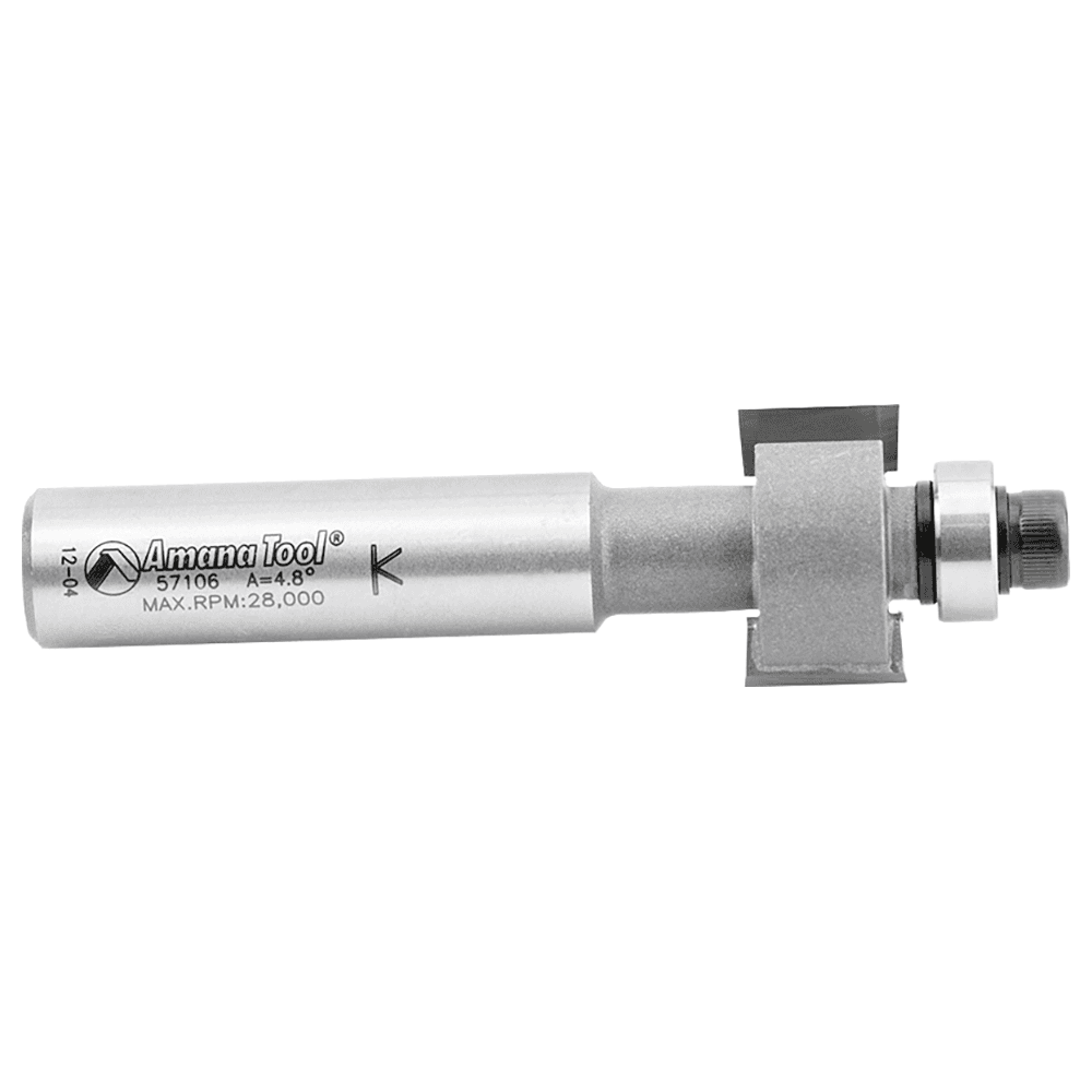 7/8" Dia x 1/2" Carbide Tipped Solid Surface Face Inlay Bit, 1/2" Shank Alt 2 - Image