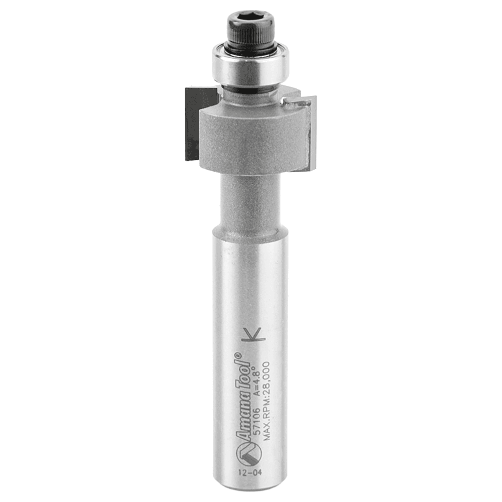 7/8" Dia x 1/2" Carbide Tipped Solid Surface Face Inlay Bit, 1/2" Shank Main - Image